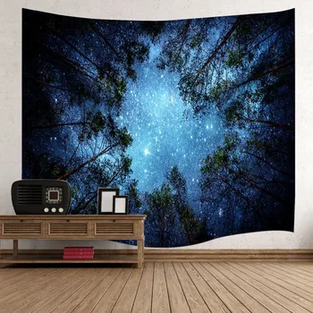 Psychedelic Forest Trees And Stars Starry Sky Fabric Wall Hanging Tapestry Decor Polyester Curtains Plus Long Table Cover
Psychedelic Forest Trees And Stars Starry Sky Fabric Wall Hanging Tapestry Decor Polyester Curtains Plus Long Table Cover