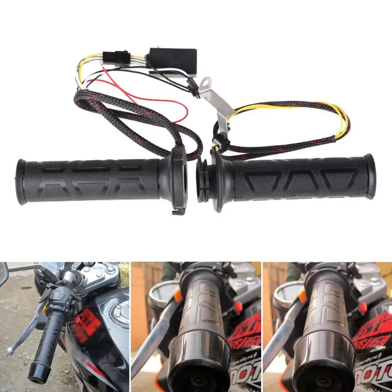 1 Pair 12V Universal Motorcycle Heated Handle Bar moto bike heating grips 7/8" 22mm Hot Heated Molded Grips Handlebar Warmers
1 Pair 12V Universal Motorcycle Heated Handle Bar moto bike heating grips 7/8" 22mm Hot Heated Molded Grips Handlebar Warmers