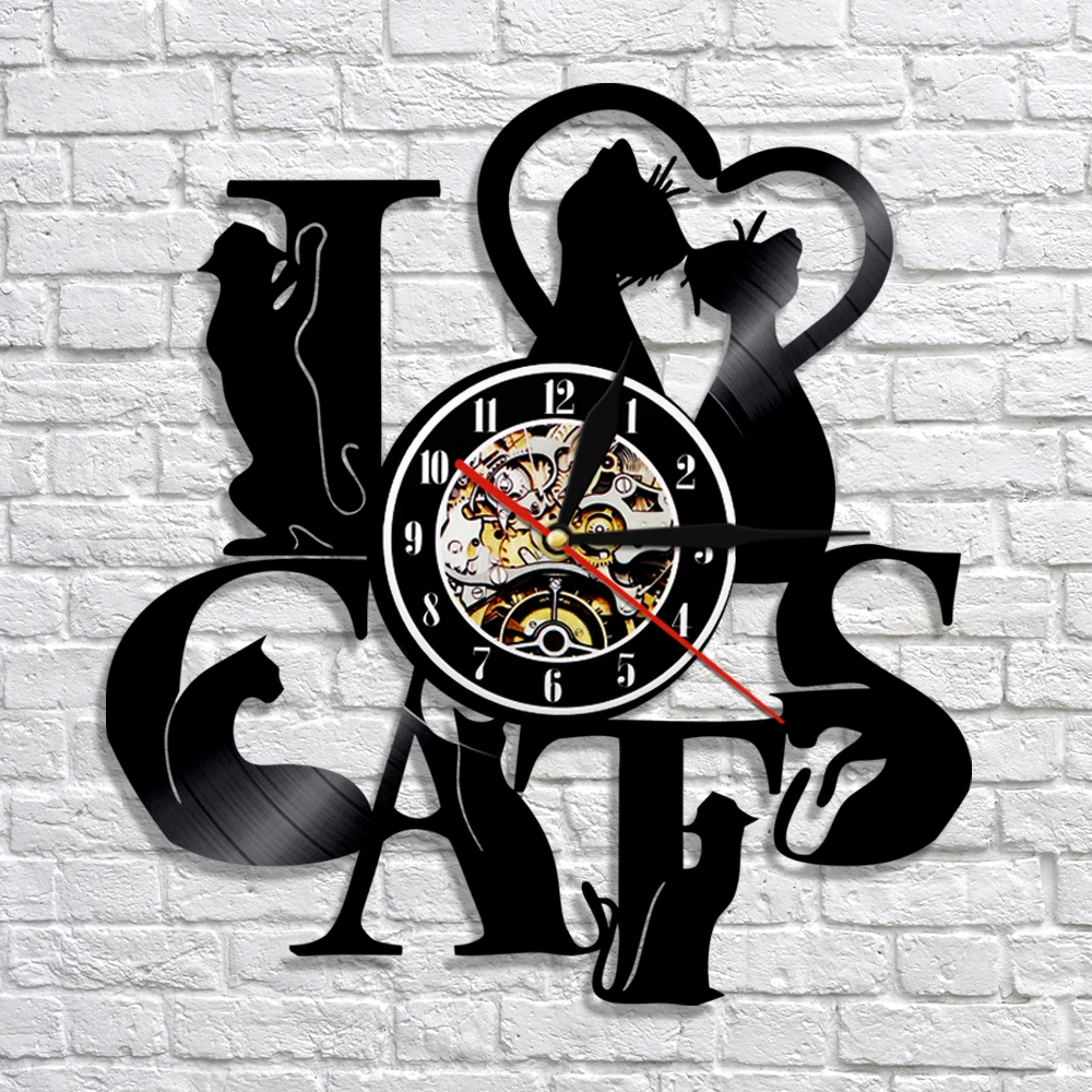 Lovely Cat LED Lighting Clock Art Kitty Decorative Wall Clock 12" Animal 3D Wall Vinyl Record Timepiece Nursery Decor
Lovely Cat LED Lighting Clock Art Kitty Decorative Wall Clock 12" Animal 3D Wall Vinyl Record Timepiece Nursery Decor