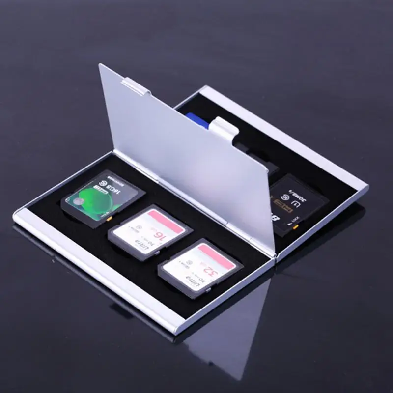 1pcs SD Card Storage Box Aluminium Alloy EVA Aluminum Micro for SD MMC TF Memory Card Storage Box Protecter Case 6 SD card
1pcs SD Card Storage Box Aluminium Alloy EVA Aluminum Micro for SD MMC TF Memory Card Storage Box Protecter Case 6 SD card