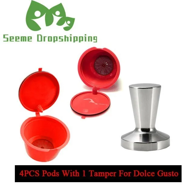 5PC Refillable Dolce Gusto Coffee Capsule Stainess Steel Tamper Set Nescafe Dolce Gusto Reusable Capsula Dolce Gusto Caps Filter
5PC Refillable Dolce Gusto Coffee Capsule Stainess Steel Tamper Set Nescafe Dolce Gusto Reusable Capsula Dolce Gusto Caps Filter