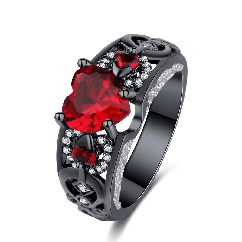 Gold Black Heart Shaped Zircon Wedding Ring for Women Full Micro-inlaid Simulation Jewelry Engagement Love Ring Gift
Gold Black Heart Shaped Zircon Wedding Ring for Women Full Micro-inlaid Simulation Jewelry Engagement Love Ring Gift