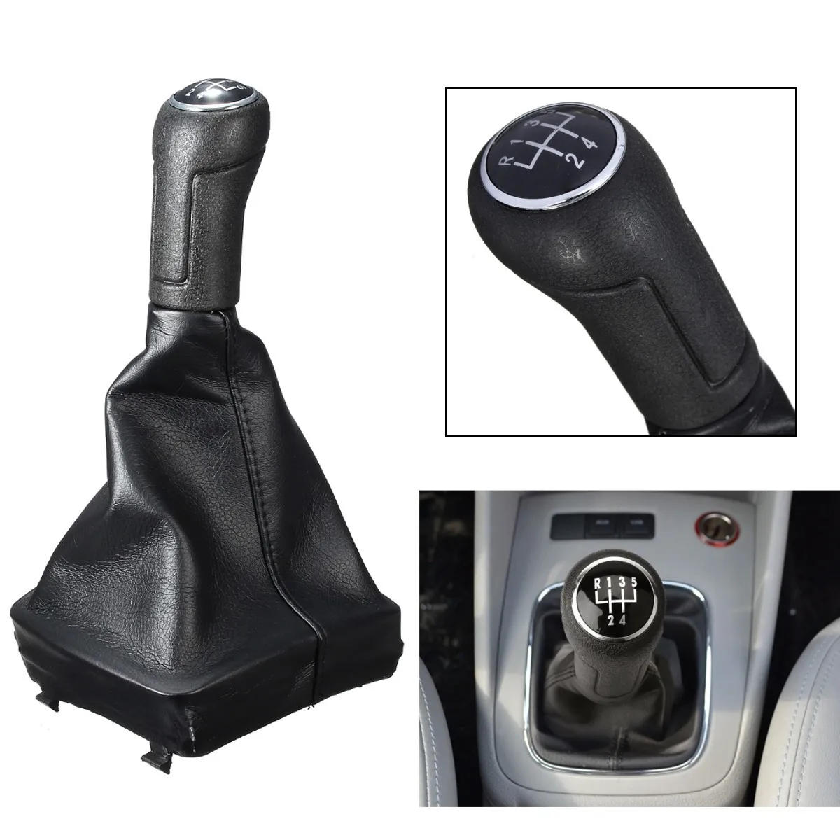 5 Speed PU Leather Gear Shift Knob Stick Gaiter Frame for VOLKSWAGEN for VW for POLO MK4 9N 9N2 2002-2009
5 Speed PU Leather Gear Shift Knob Stick Gaiter Frame for VOLKSWAGEN for VW for POLO MK4 9N 9N2 2002-2009