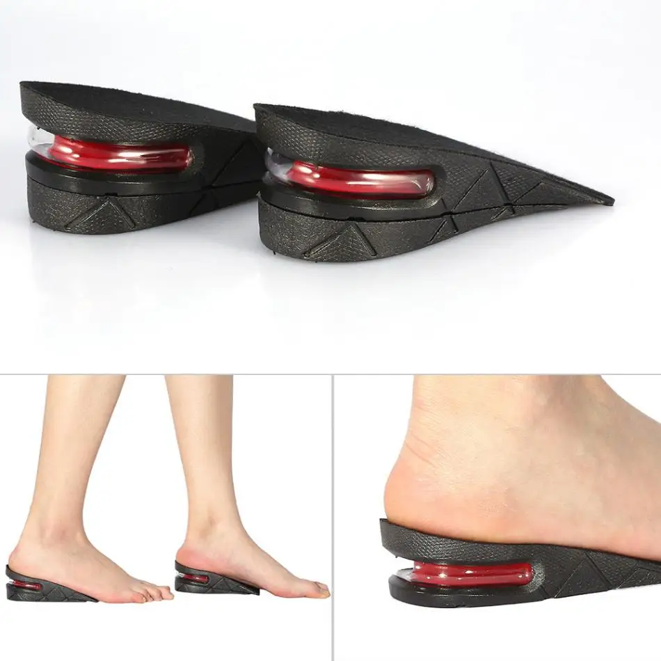 1Pair Unisex Half Lift Height Increase Black Half Yard Insoles 5cm Shoes Heel Taller Pads Foot Cushion For Men Women
1Pair Unisex Half Lift Height Increase Black Half Yard Insoles 5cm Shoes Heel Taller Pads Foot Cushion For Men Women