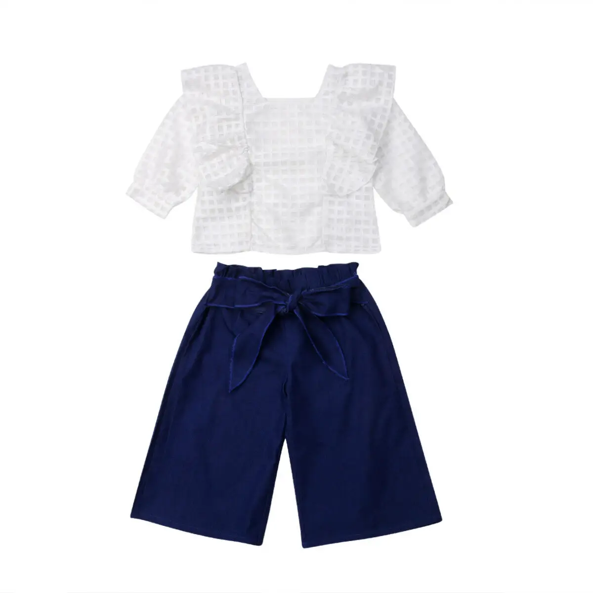 2019 Newest Style Toddler Baby Girl SprinG Summer Autumn Lace Tops+Long Wide Leg Pants Kid Outfits Clothes Set Size 1-6Years
2019 Newest Style Toddler Baby Girl SprinG Summer Autumn Lace Tops+Long Wide Leg Pants Kid Outfits Clothes Set Size 1-6Years