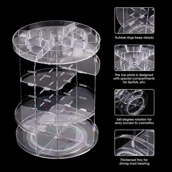 Makeup Organizer Storage Box Make Up Organizer 360 Degree Rotation Multi-Functional Cosmetics Storage Box DIY Adjustable Height
Makeup Organizer Storage Box Make Up Organizer 360 Degree Rotation Multi-Functional Cosmetics Storage Box DIY Adjustable Height