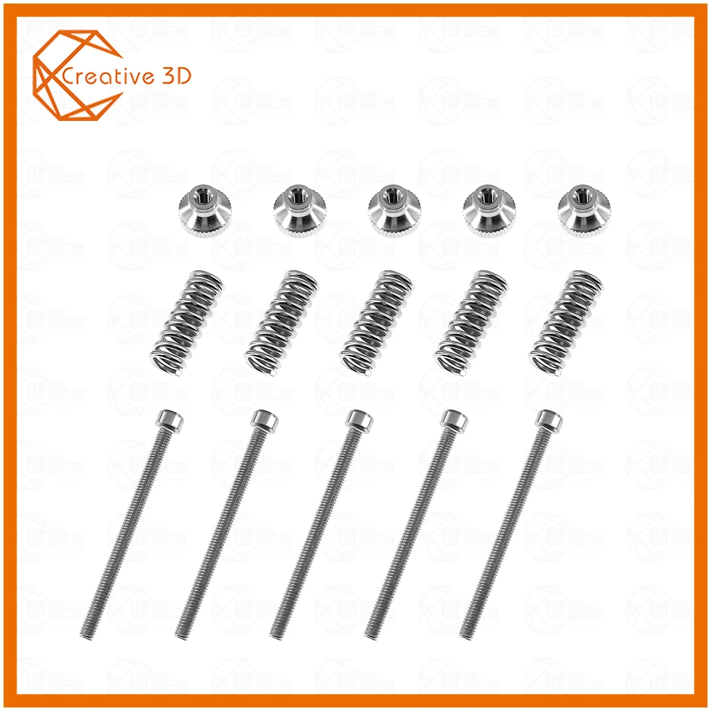 10 pcs / a lot 3D Printer Leveling components M3 screw Leveling Spring Leveling knob suite for 3d printer leveling spring
10 pcs / a lot 3D Printer Leveling components M3 screw Leveling Spring Leveling knob suite for 3d printer leveling spring