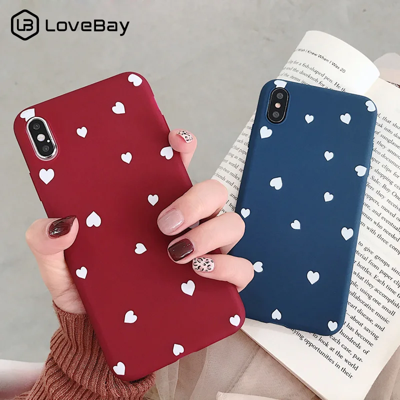 Lovebay For iPhone X XR XS Max 6 6s 7 8 Plus Cute Love Heart Pattern Silicone Phone Case Soft TPU Back Cover For iPhone XR Case
Lovebay For iPhone X XR XS Max 6 6s 7 8 Plus Cute Love Heart Pattern Silicone Phone Case Soft TPU Back Cover For iPhone XR Case