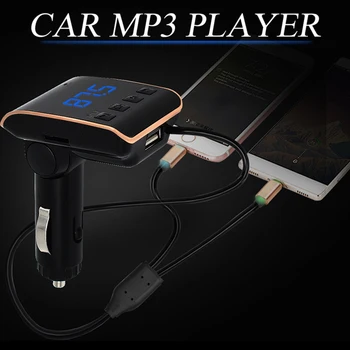 VJOYCAR FM Transmitter Car Kit Bluetooth hands-free Phone Calling TF Card Dual USB Car Charger Cable AUX Modulator MP3 Player
VJOYCAR FM Transmitter Car Kit Bluetooth hands-free Phone Calling TF Card Dual USB Car Charger Cable AUX Modulator MP3 Player