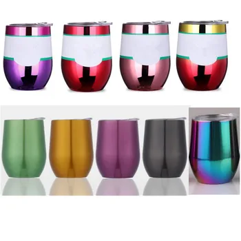 50pcs fluoresce Rainbow Cups 9oz Egg mugs Wine Glass Wine tumbler double wall stainless steel vacuum insulated Cups
50pcs fluoresce Rainbow Cups 9oz Egg mugs Wine Glass Wine tumbler double wall stainless steel vacuum insulated Cups