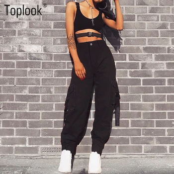 New Streetwear Patchwork Pants 2019 Women Casual Summer Sweatpants Black High Waist Cargo Capri Fashion Loose Trousers
New Streetwear Patchwork Pants 2019 Women Casual Summer Sweatpants Black High Waist Cargo Capri Fashion Loose Trousers