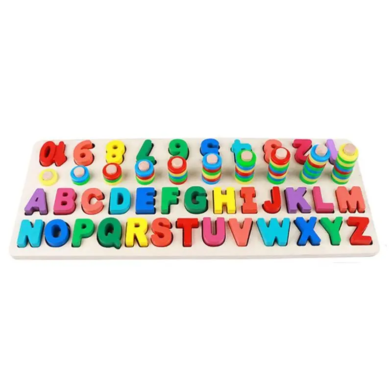 Wooden Cute Style Three-in-one Math Letter Board Child Early Educational Puzzle Toys Colorful Geometry learning board
Wooden Cute Style Three-in-one Math Letter Board Child Early Educational Puzzle Toys Colorful Geometry learning board