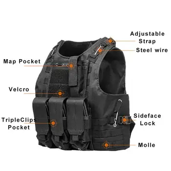 Military Tactical Army Vest Outdoor Camouflage Special Forces For USMC Vest Military Jacket Molle Combat Assault Plate Carrier
Military Tactical Army Vest Outdoor Camouflage Special Forces For USMC Vest Military Jacket Molle Combat Assault Plate Carrier