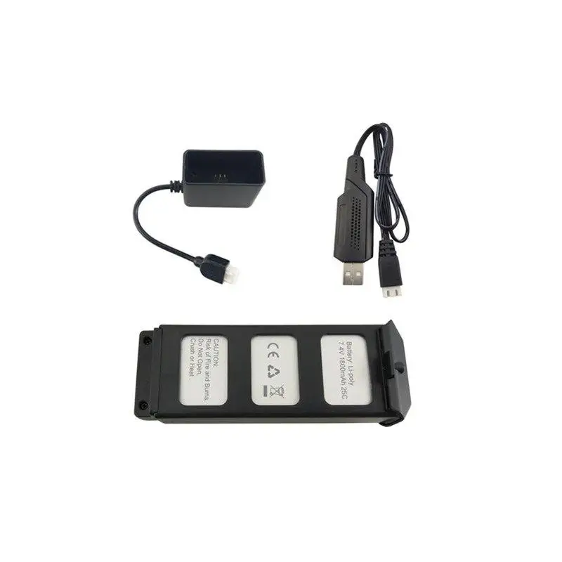LeadingStar 7.4V 1800mah Lithium Battery with USB Charging Cable for MJX B5W Bugs 5W F20 4 Axis Aircraft Accessories | Игрушки и хобби