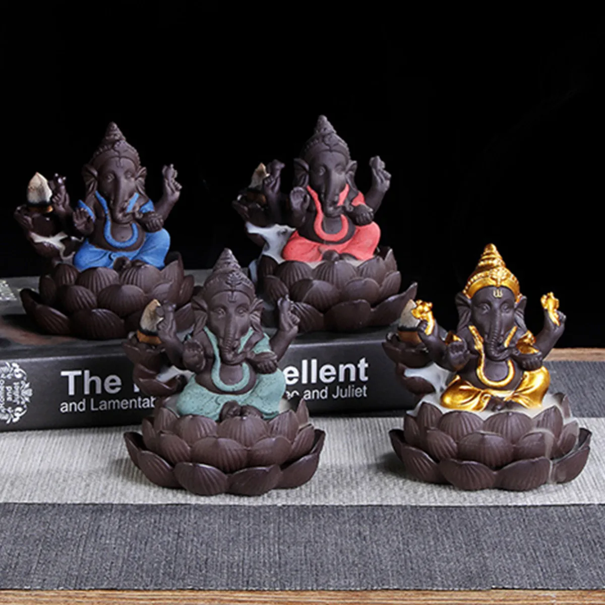 10pcs Incense Cones Buddha Statue Ceramic Decor Southeast Asia Elephant God Ganesha Buddhist Backflow Incense Burner Home Decor
10pcs Incense Cones Buddha Statue Ceramic Decor Southeast Asia Elephant God Ganesha Buddhist Backflow Incense Burner Home Decor
