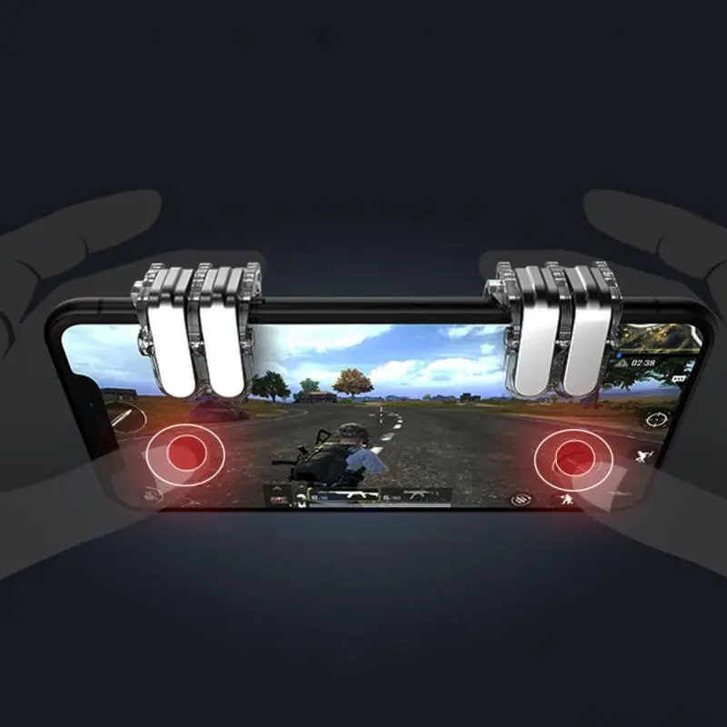 2Pcs Mobile Gamepad Pubg Controller for iPhone W6 Shoot Handle Trigger Game Pad Fire Button Smart Phones Joystick Shooter Aim
2Pcs Mobile Gamepad Pubg Controller for iPhone W6 Shoot Handle Trigger Game Pad Fire Button Smart Phones Joystick Shooter Aim