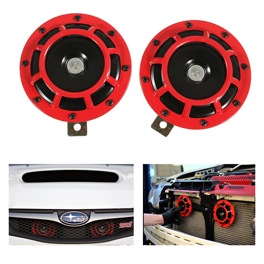 12V Dual Super Tone Horn 139Db Universal Round Horns High-Low Tone Twin Horn Kit for Cars Trucks Claxon Horns
12V Dual Super Tone Horn 139Db Universal Round Horns High-Low Tone Twin Horn Kit for Cars Trucks Claxon Horns