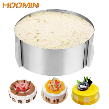 HOOMIN Mousse Ring Cake Mould Baking Mold Bakeware Baking Cake Molds Tools 16-30cm Retractable Size Adjustable Circle
HOOMIN Mousse Ring Cake Mould Baking Mold Bakeware Baking Cake Molds Tools 16-30cm Retractable Size Adjustable Circle