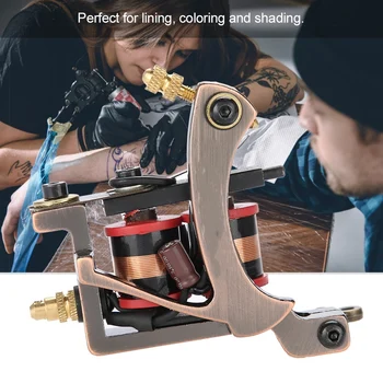 10 Wrap Coils Retro Copper Color Professional Alloy Tattoo Machine Liner Shader microblading Tattoo makeup machine
10 Wrap Coils Retro Copper Color Professional Alloy Tattoo Machine Liner Shader microblading Tattoo makeup machine