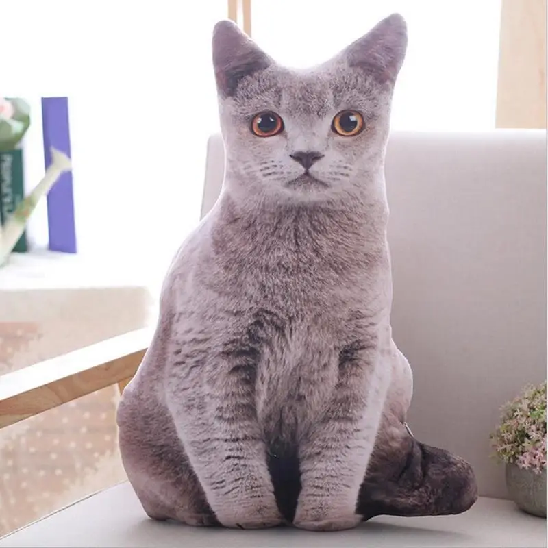 1pc 50cm 3D Simulation Plush Cat Doll Pillows Soft Stuffed Animals Cushion Home Office Decor Animals Cushion Pillows
1pc 50cm 3D Simulation Plush Cat Doll Pillows Soft Stuffed Animals Cushion Home Office Decor Animals Cushion Pillows