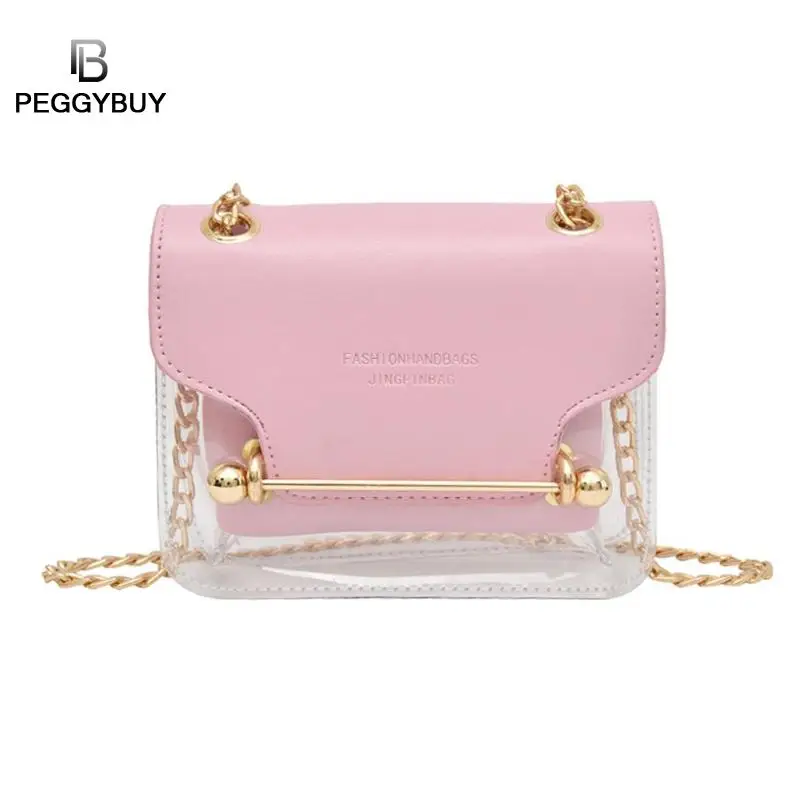 Fashion Women Brand Design Small Square Shoulder Bag Handbag Clear Transparent PVC Composite Messenger Bags Jelly Female Handbag
Fashion Women Brand Design Small Square Shoulder Bag Handbag Clear Transparent PVC Composite Messenger Bags Jelly Female Handbag