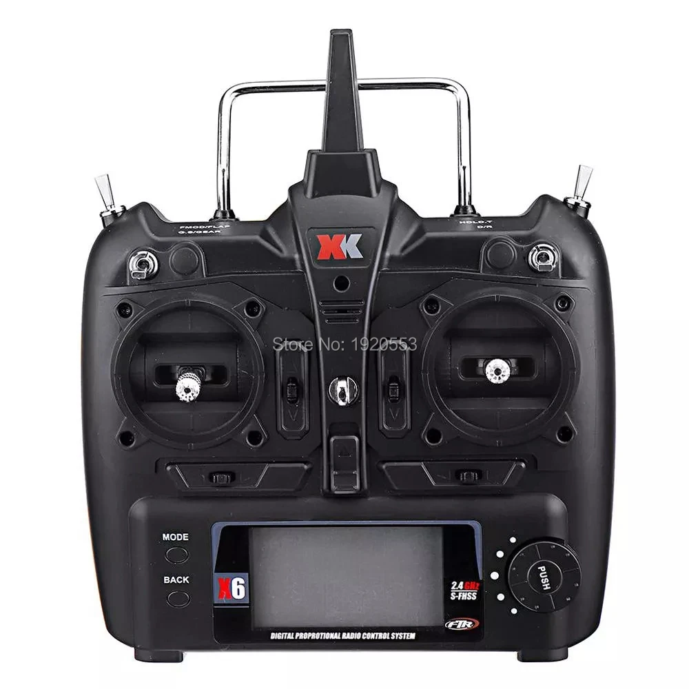 X6 Transmitter / Remote Control / Controller Compatible With FUTABA S-FHSS Spare Parts For Wltoys XK K130 6CH RC Helicopter
X6 Transmitter / Remote Control / Controller Compatible With FUTABA S-FHSS Spare Parts For Wltoys XK K130 6CH RC Helicopter