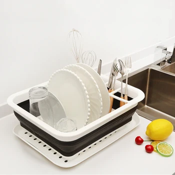 Kitchen Accessories Dish Rack Set Dish Cutlery Cup Rack With Tray SteelDrain Bowl Rack Kitchen Shelf Folding Dish Rack Drainer30
Kitchen Accessories Dish Rack Set Dish Cutlery Cup Rack With Tray SteelDrain Bowl Rack Kitchen Shelf Folding Dish Rack Drainer30