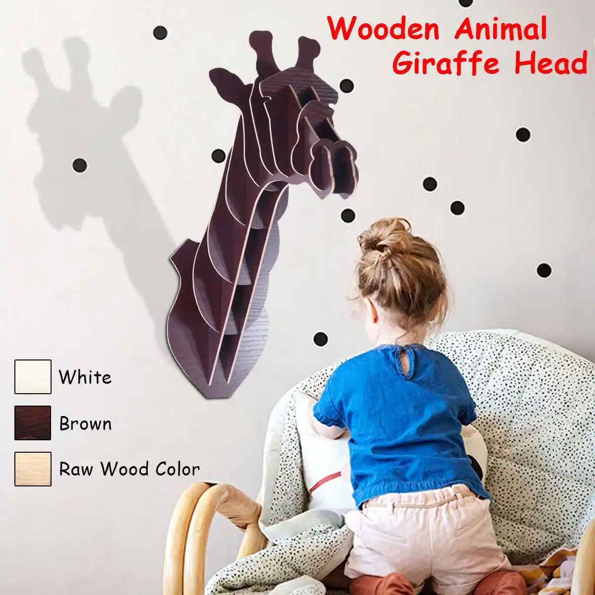 Home Kitchen Door Wall Hanging Organizer DIY 3D Wooden Animal Giraffe Head Animal Puzzle Storage Holder Decoration
Home Kitchen Door Wall Hanging Organizer DIY 3D Wooden Animal Giraffe Head Animal Puzzle Storage Holder Decoration