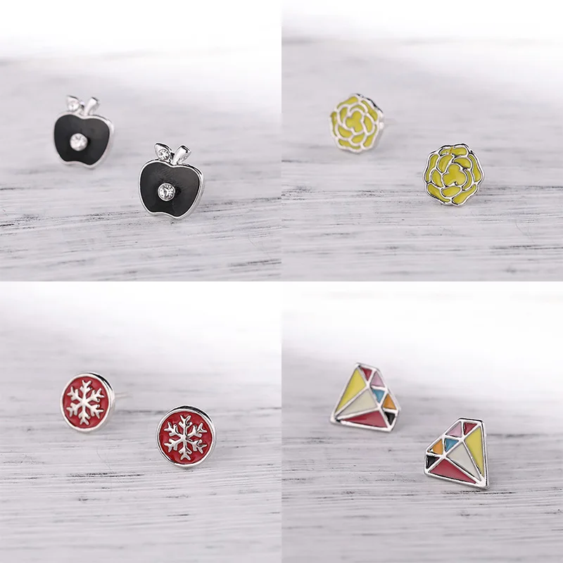 Fashion Enamel Simple Stud Earrings for Women Heart Shining NEW Girl's Jewelry S925 Silver Snowflake Exquisite Four Leaf Clover
Fashion Enamel Simple Stud Earrings for Women Heart Shining NEW Girl's Jewelry S925 Silver Snowflake Exquisite Four Leaf Clover