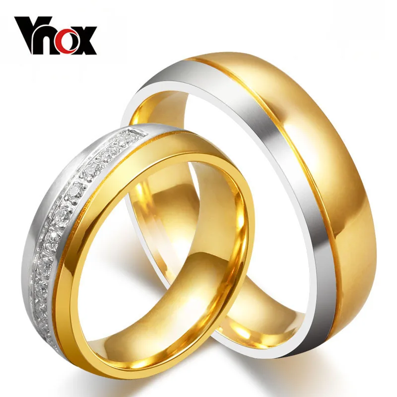 10pcs/lots Wholesale CZ Stone Wedding Rings For Love Stainless Steel Gold-color Provide Mix Size
10pcs/lots Wholesale CZ Stone Wedding Rings For Love Stainless Steel Gold-color Provide Mix Size