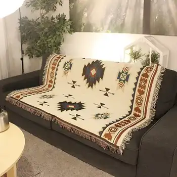 Ethnic Style Knitted Sofa Blanket Geometric Pattern Blanket Living Room Bedroom Rug Carpet Bedspread Tablecloth Tapestry
Ethnic Style Knitted Sofa Blanket Geometric Pattern Blanket Living Room Bedroom Rug Carpet Bedspread Tablecloth Tapestry