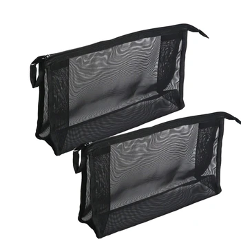 2 Piece Cosmetics See Through Make Up Bag/Organizer, Mesh Travel Accessories Organizer (Black)
2 Piece Cosmetics See Through Make Up Bag/Organizer, Mesh Travel Accessories Organizer (Black)