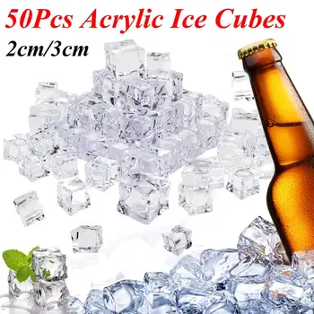 50Pcs Cube Square Shape Glass Luster Ice Cubes Fake Artificial Acrylic Ice Cubes Crystal Clear Photography Props Kitchen Decor
50Pcs Cube Square Shape Glass Luster Ice Cubes Fake Artificial Acrylic Ice Cubes Crystal Clear Photography Props Kitchen Decor