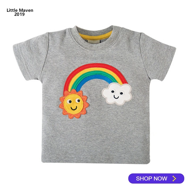 2019 Little Maven Brand Summer 2-7 years baby Kids Girls Cartoon Rainow sunflower cotton Top Quality Cotton t-shirts Tops shirt
2019 Little Maven Brand Summer 2-7 years baby Kids Girls Cartoon Rainow sunflower cotton Top Quality Cotton t-shirts Tops shirt