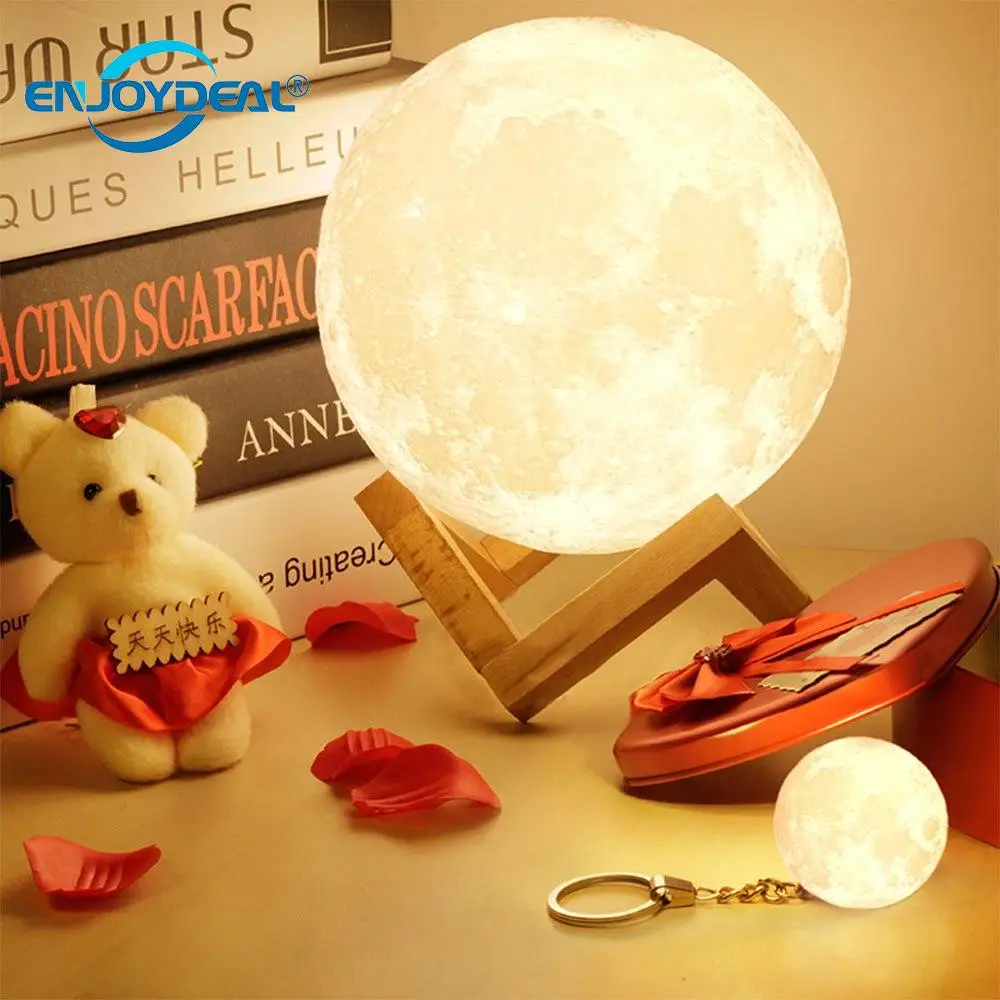 3D LED Moon Night Light Moonlight 8-20CM Dual Light USB Lunar Touch Desk Table Nightlight Lamp For Home Bedroom Z9
3D LED Moon Night Light Moonlight 8-20CM Dual Light USB Lunar Touch Desk Table Nightlight Lamp For Home Bedroom Z9