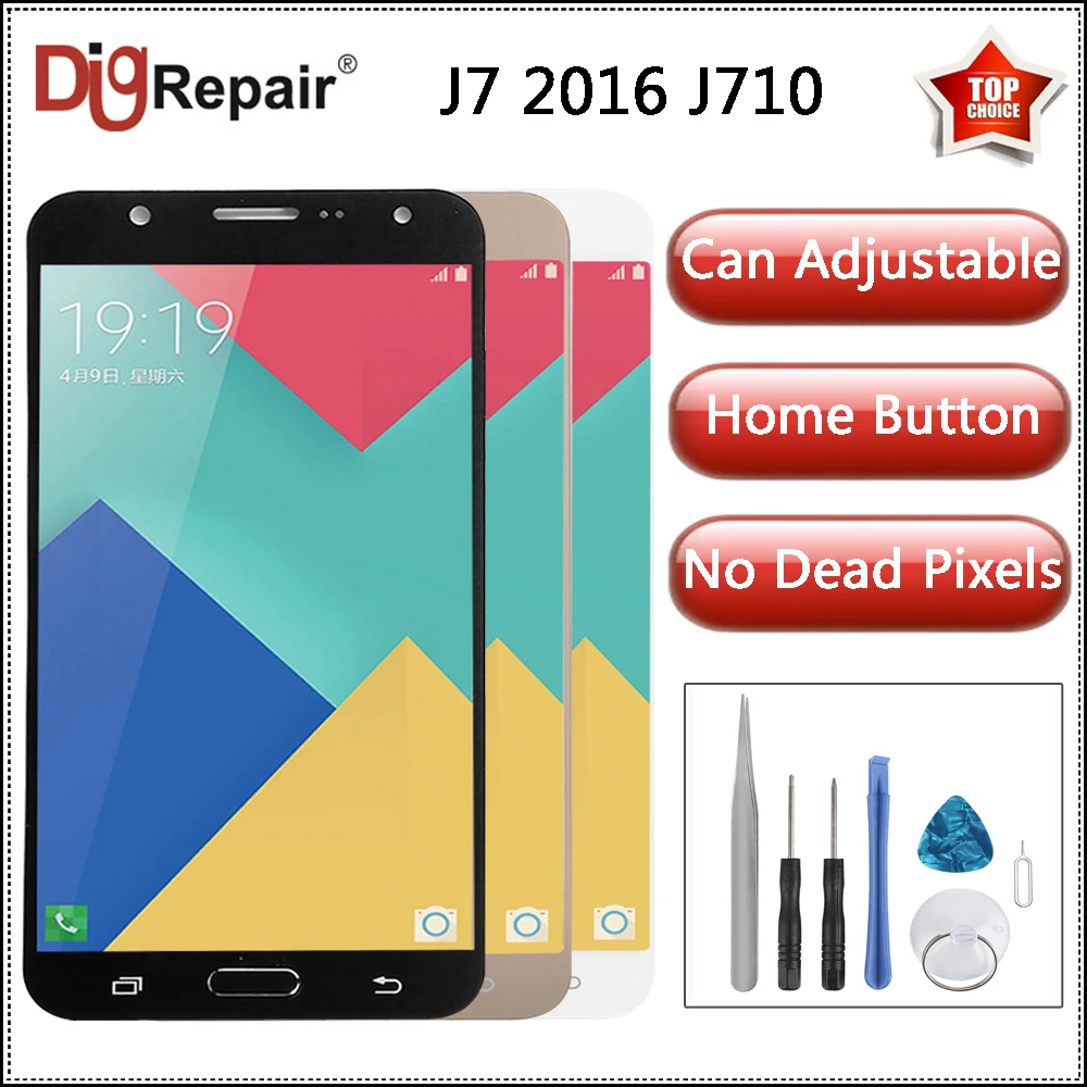 J710F LCD For Samsung Galaxy J7 2016 Display J710 J710F J710M J710H J710FN LCD Display Digitizer Full Assembly Parts Home Button
J710F LCD For Samsung Galaxy J7 2016 Display J710 J710F J710M J710H J710FN LCD Display Digitizer Full Assembly Parts Home Button