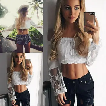 Fashion Summer Women T-shirt Tops Off Shoulder Solid White Lace Vest Top Sexy Ladies Loose Tshirts Tops Women Summer Clothes
Fashion Summer Women T-shirt Tops Off Shoulder Solid White Lace Vest Top Sexy Ladies Loose Tshirts Tops Women Summer Clothes