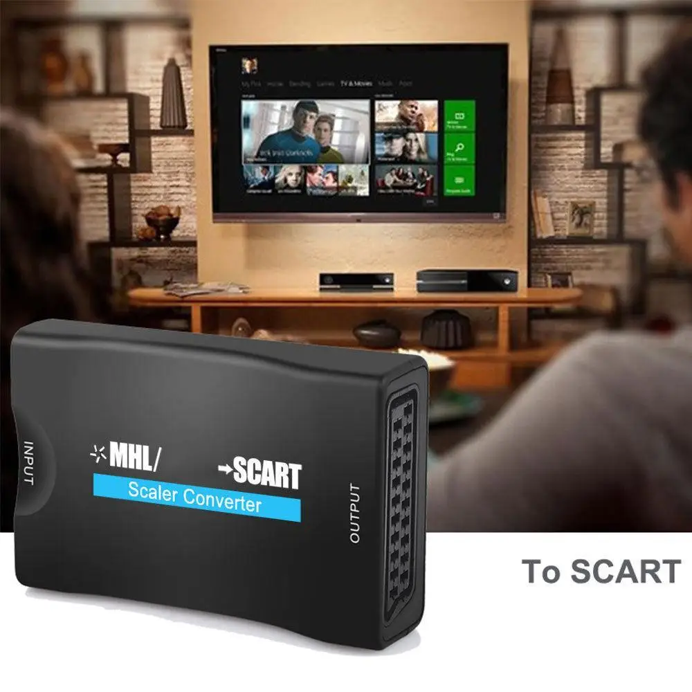 Mini HD Multimedia Interface To Scart PAL, NTSC 1 x 1 x Converter FHD Video Audio Black Adapter 3W
Mini HD Multimedia Interface To Scart PAL, NTSC 1 x 1 x Converter FHD Video Audio Black Adapter 3W