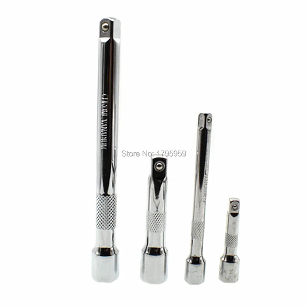 4pcs 1/4" 3/8" Drive Socket Spanner Set Extension Bar Tool Long 50mm 75mm 100mm 150mm Garage Ratchet Socket Wrench Extender Kit
4pcs 1/4" 3/8" Drive Socket Spanner Set Extension Bar Tool Long 50mm 75mm 100mm 150mm Garage Ratchet Socket Wrench Extender Kit