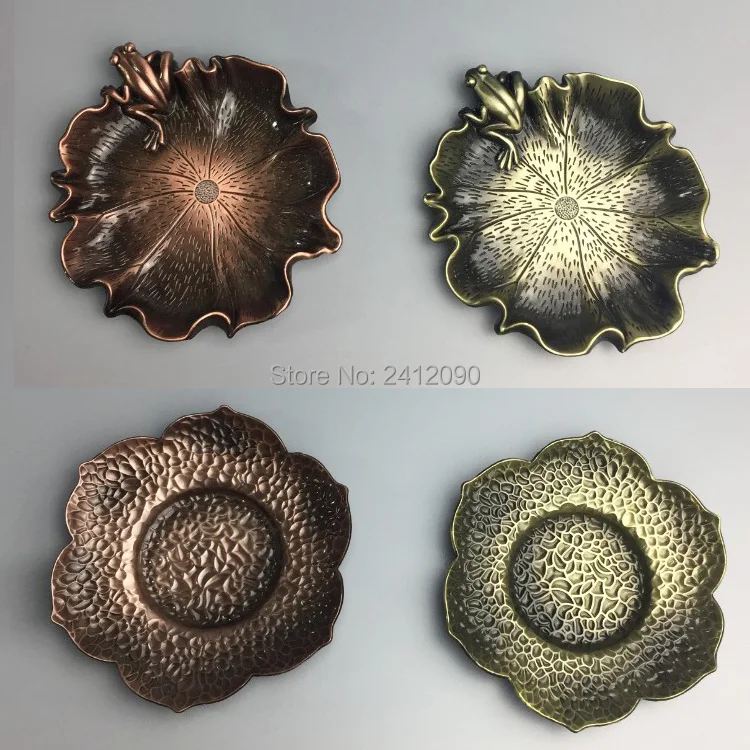 Alloy Copper Tea Trays Frog Lotus Coffee Cup Mats Heat Resistant Saucer Drink Coasters Teaware Holder Table Decoration 2pcs
Alloy Copper Tea Trays Frog Lotus Coffee Cup Mats Heat Resistant Saucer Drink Coasters Teaware Holder Table Decoration 2pcs