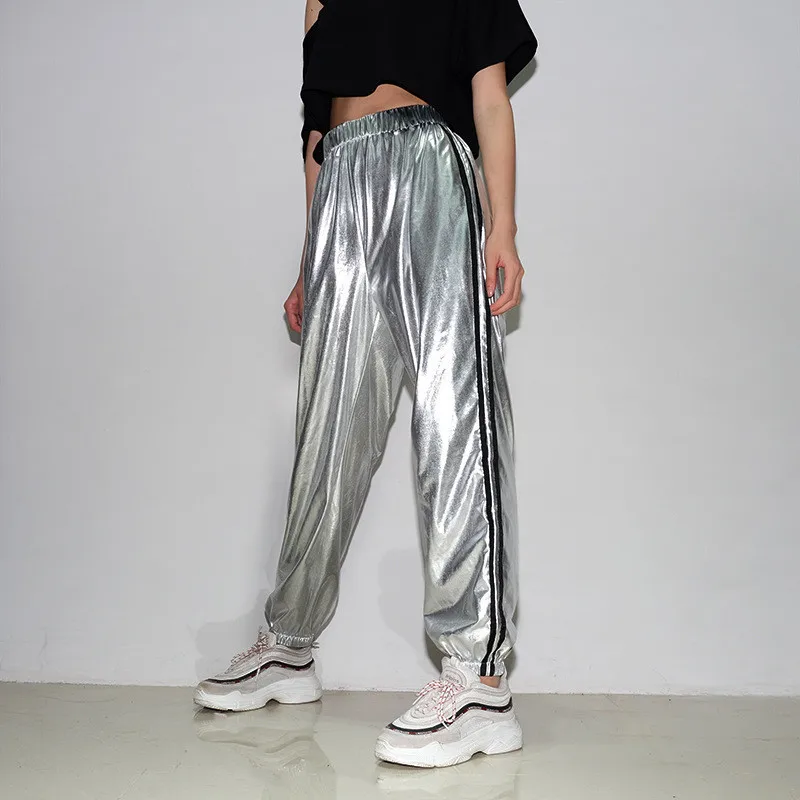 Fashion Satin High Waist Sweatpants Women High Waist 2019 Pencil Pants Side Striped Casual Leather Pants Pantalon Femme GRNSHTS
Fashion Satin High Waist Sweatpants Women High Waist 2019 Pencil Pants Side Striped Casual Leather Pants Pantalon Femme GRNSHTS
