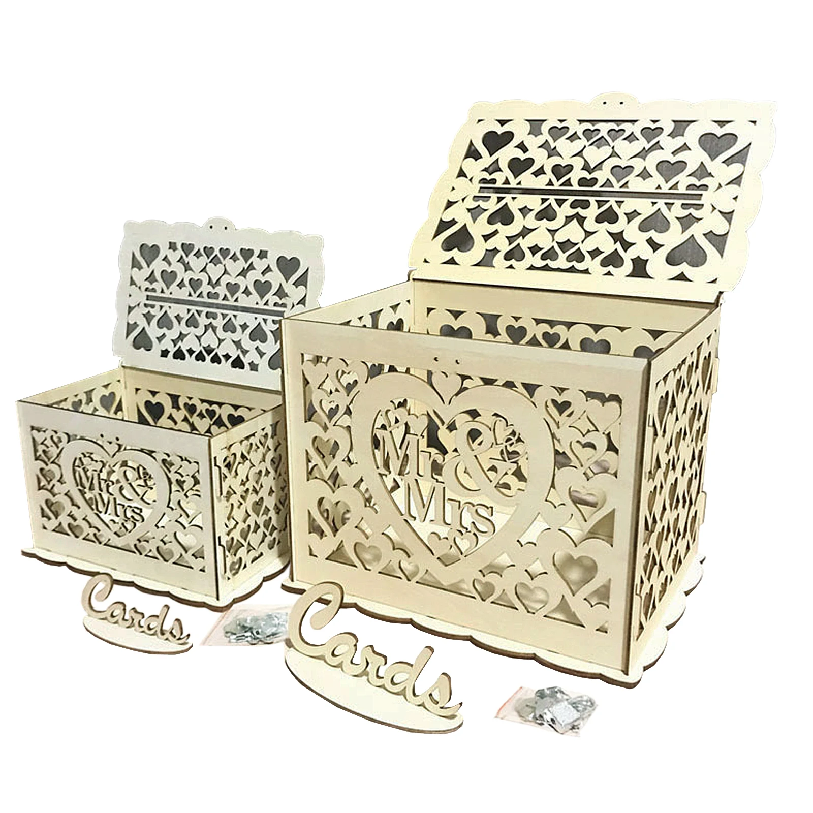 DIY Wedding Gift Mr&Mrs Flower Wooden Card Money Box Case With Lock Rustic Beautiful Wedding Party Favor Decoration Birthday
DIY Wedding Gift Mr&Mrs Flower Wooden Card Money Box Case With Lock Rustic Beautiful Wedding Party Favor Decoration Birthday