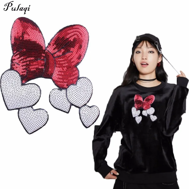 Pulaqi Large-size Sequins Embroidered Minnie Bow Stickers Patch Patches Clothing Accessories Clothing T-shirt Decor Decals H
Pulaqi Large-size Sequins Embroidered Minnie Bow Stickers Patch Patches Clothing Accessories Clothing T-shirt Decor Decals H