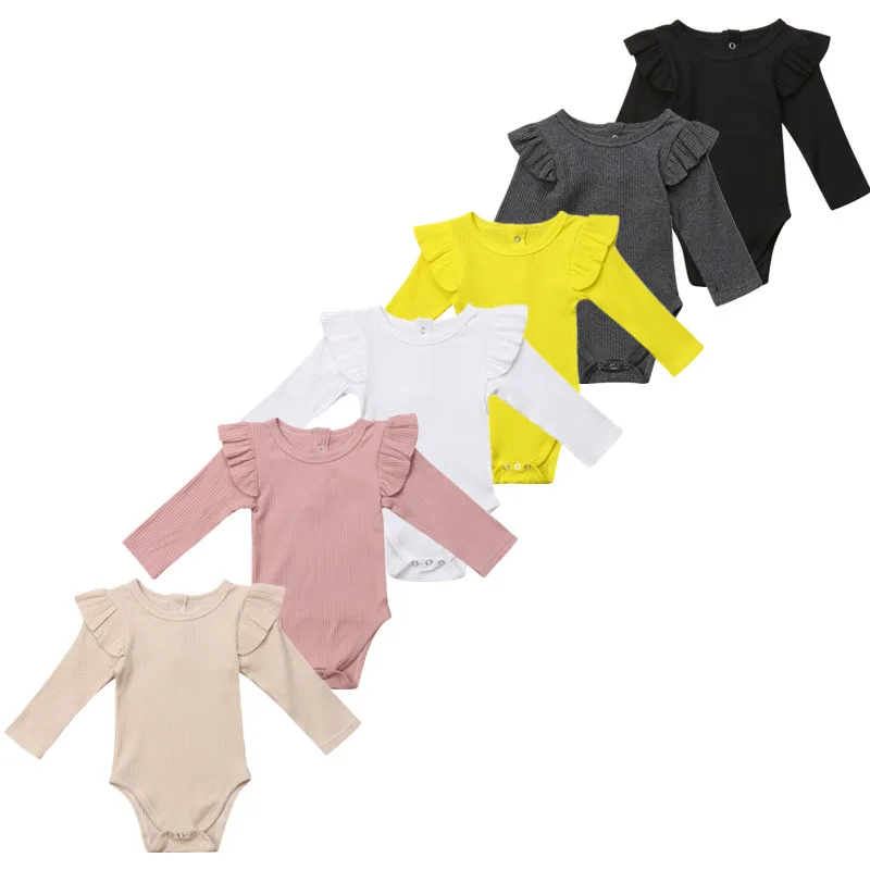 0-24M Newborn Bab Girls Kids Clothes Romper Long Sleeve Solid Ruffles Jumpsuit Clothes Outfits 0-24M Baby Clothing
0-24M Newborn Bab Girls Kids Clothes Romper Long Sleeve Solid Ruffles Jumpsuit Clothes Outfits 0-24M Baby Clothing