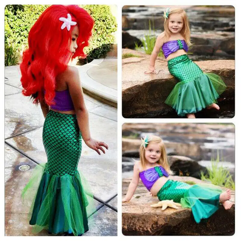 New Kids Girls Mermaid Tails Costume Bikini Swimwear Swimsuit Swimmable Tulle Dress Scale Print Cute Sweet Princess Swimsuits
New Kids Girls Mermaid Tails Costume Bikini Swimwear Swimsuit Swimmable Tulle Dress Scale Print Cute Sweet Princess Swimsuits
