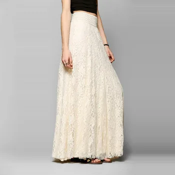 U-SWEAR White Cotton Long Lace Skirt Summer Beach Wedding Skirt Retro Wedding Look Pleated Tulle Skirts Female School Maxi Skirt
U-SWEAR White Cotton Long Lace Skirt Summer Beach Wedding Skirt Retro Wedding Look Pleated Tulle Skirts Female School Maxi Skirt
