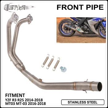 Motorbike Stainless Steel Full Exhaust System Middle Pipe Slip On For YAMAHA YZF R3 R25 2014-2018 MT03 MT-03 2016-2018
Motorbike Stainless Steel Full Exhaust System Middle Pipe Slip On For YAMAHA YZF R3 R25 2014-2018 MT03 MT-03 2016-2018