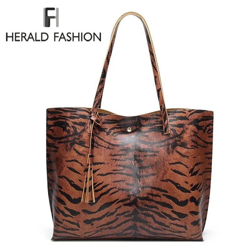 Herald Fashion Woman Handbags Leopard Large Capacity Casual Tote Bag Vintage Leather Female Shoulder Bags Ladies' Messenger Bag
Herald Fashion Woman Handbags Leopard Large Capacity Casual Tote Bag Vintage Leather Female Shoulder Bags Ladies' Messenger Bag