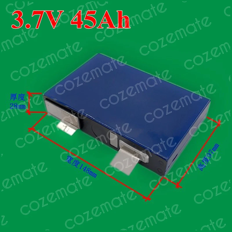 3.7v High Capacity Li-ion Battery 3.7v 40ah Li Polymer Battery 3.7v 45ah for Electric Motor Wheelchair Battery Pack Diy
3.7v High Capacity Li-ion Battery 3.7v 40ah Li Polymer Battery 3.7v 45ah for Electric Motor Wheelchair Battery Pack Diy