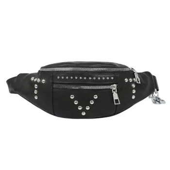 Women Rivet Waist Bags Fashion Vintage Solid Color Shoulder Chest Fanny Packs Ladies Female Cool Bum Purse PU Leather Waist Bags
Women Rivet Waist Bags Fashion Vintage Solid Color Shoulder Chest Fanny Packs Ladies Female Cool Bum Purse PU Leather Waist Bags